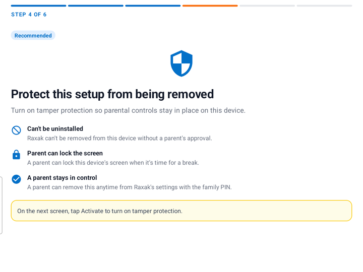Protect this setup from being removed tamper protection explainer